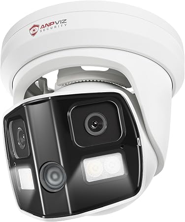 Anpviz 4K 8MP Dual Lens PoE IP Security Camera with 180° Panoramic Angle