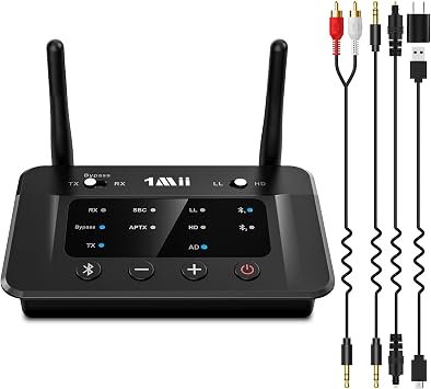 1Mii B03 Bluetooth 5.3 Transmitter Receiver for TV Home Stereo