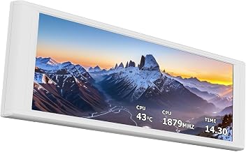 Thermalright TV LCD White 6.86in Display Screen Magnetic Suction,IPS LCD Screen 1280x480 Resolution,for Case Aio Cooler,DIY Video Image - Image 1