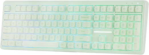 MechLands M108 100% Full Size Silent Office Keyboard with Number Pad