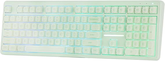 MechLands M108 100% Full Size Silent Office Keyboard with Number Pad