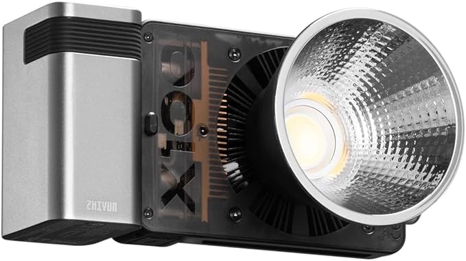 ZHIYUN MOLUS X100 PRO V2 Upgraded Version 100w COB Led Video Light Bi-Color Video Light with with Bluetooth App Control Continuous Lighting,CRI 95+ TLCI 97+, 2700K-6500K