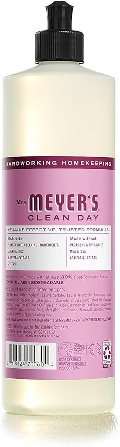 Mrs. MEYER'S CLEAN DAY Variety, 2 Liquid Hand Soap 12.5 OZ, 1 Liquid Dish Soap, 16 FL OZ (Peony)