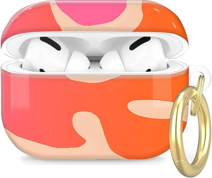Compatible with Airpod Pro 2nd/1st Generation,Full Protection Cover for Women,Accessories Hard Case Portable & Shockproof for Airpod Pro 2nd Charging Case 2023/2022/2019(Psychedelic Waves)