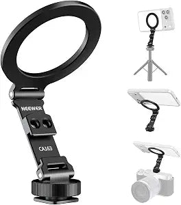 NEEWER Magnetic Phone Tripod Mount Cold Shoe Adapter for Camera, CA163