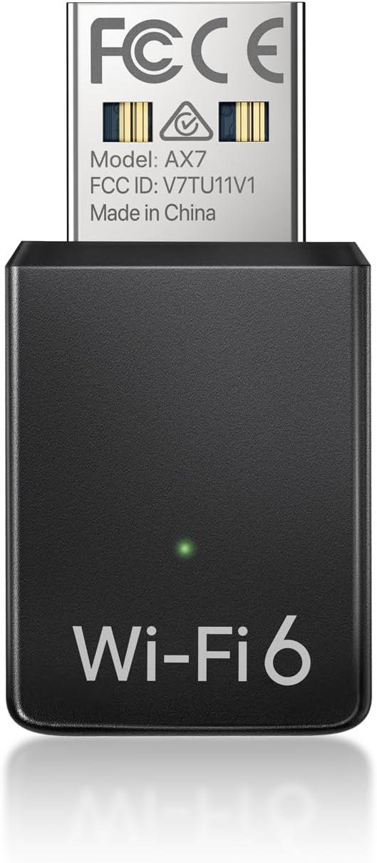 BrosTrend AX900 Mini USB WiFi 6 Adapter Dual Band USB2.0 WiFi Dongle for PC