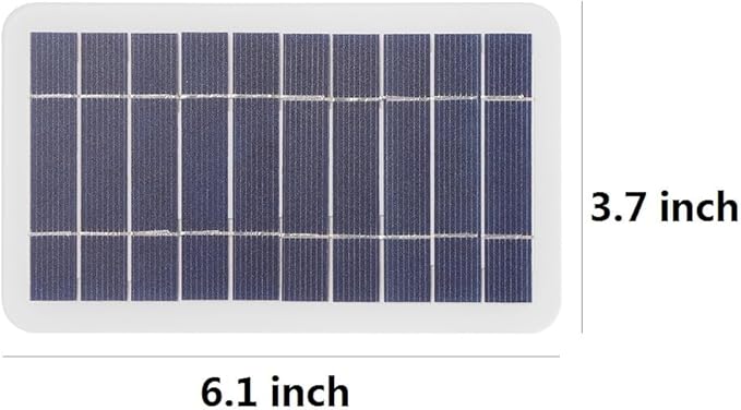 5V 400mA Solar Panel 2W Output USB Outdoor Portable Solar Charging Panel for mini Fans, Toy Cars, Small Drones, Surveillance Cameras, Lawn Lights, etc, (NOT Support Cell Phone Charging)
