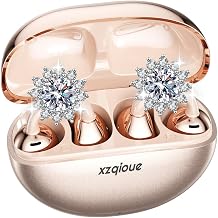 Jewelry-Inspired Clip On Earbuds, Open Ear Clip-On Headphones,Wireless Bluetooth Ear Cuff Headphones for Women,Mini Wireless Earrings Earbuds for Running, Office, Sport & Gift - Image 1