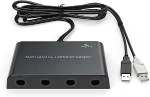 MAYFLASH Gamecube Controller Adapter for Wii U, PC Windows and Switch/Switch 2, 4 Ports