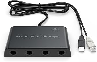 MAYFLASH Gamecube Controller Adapter for Wii U, PC Windows and Switch/Switch 2, 4 Ports - Image 1