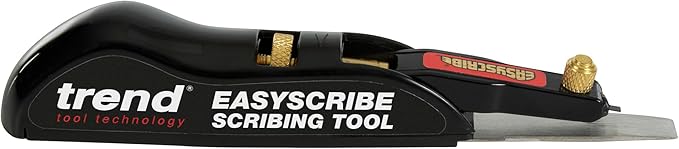 Trend EasyScribe Scribing Tool, Accurate Scribing Solution for Carpenters, Joiners, Tilers, Kitchen & Shop Fitters, E/SCRIBE, Black