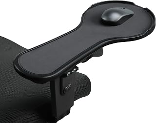 Ergonomic Adjustable Arm Rest Mouse pad for Chair, Strap Fastener - Image 1