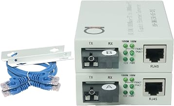 Single Mode SC WDM Single Fiber Bi-Di Gigabit Ethernet Media Converter Pair - Image 1