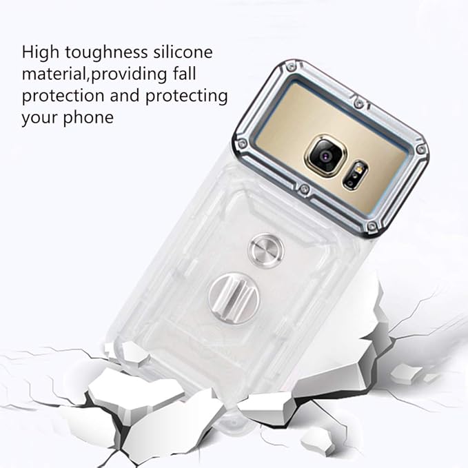 Underwater Photography Waterproof Phone Case Pouch for Android 5.0-5.2 Enhanced Underwater Cell Phone Dry Bag with Armband O Lens Ring Full Sealed Waterproof Case IPX8 Certified