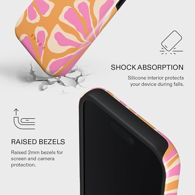 BURGA Phone Case for iPhone 17 - Cute, Trendy, Aesthetic, Pattern Phone Cover, Hard Shell Protection - fits Apple iPhone 17 Case for Women and Men