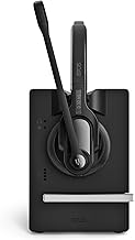 EPOS Impact D 30 Phone - Wireless DECT Dual Ear Headset for Connection to a Desk Phone, Black - Image 1