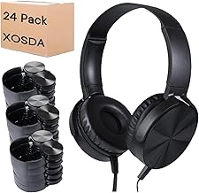 Bulk Headphones for Classroom 24 Pack,Wholesale School On Ear Durable Wired Headset for Students,Kids,Children Toddler Teen Boys Girls and Adult(LS450,24 Black) - Image 1