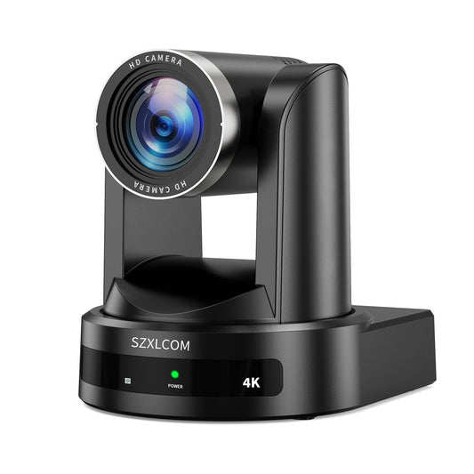 4K PTZ Camera with AI Auto Tracking, 20X Optical Zoom, HDMI USB 3.0 LAN PoE, Supports TF Card Recording, Conference Camera for Church, Education, Meetings and Live Streaming