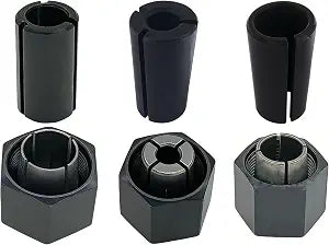 1/2" 1/4" 12mm Router Collet Nut Set For Dewalt 1617 dw618 router part