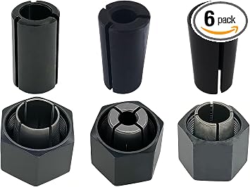 1/2" 1/4" 12mm Router Collet Nut Set For Dewalt 1617 dw618 router part