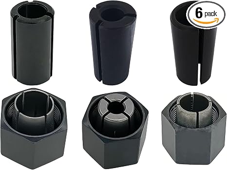 1/2" 1/4" 12mm Router Collet Nut Set For Dewalt 1617 dw618 router part