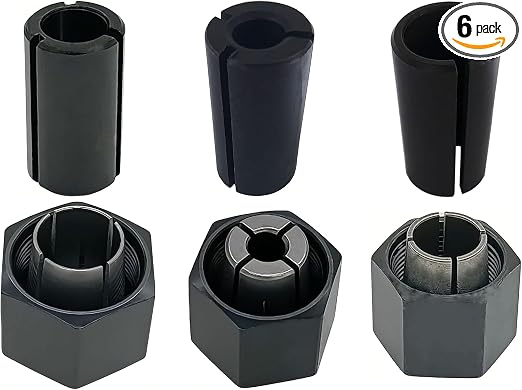 1/2" 1/4" 12mm Router Collet Nut Set For Dewalt 1617 dw618 router part