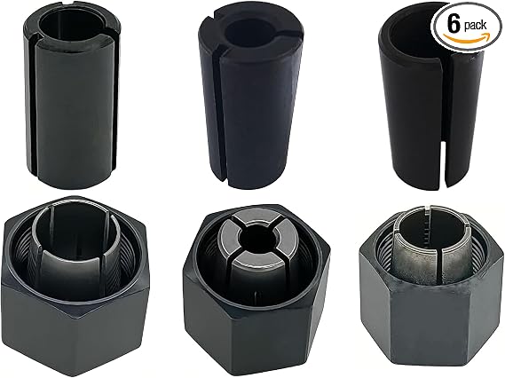 1/2" 1/4" 12mm Router Collet Nut Set For Dewalt 1617 dw618 router part