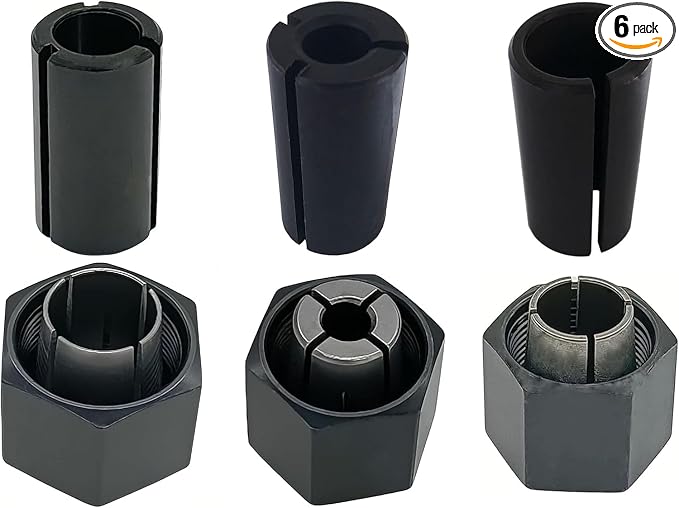1/2" 1/4" 12mm Router Collet Nut Set For Dewalt 1617 dw618 router part