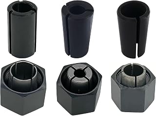 1/2" 1/4" 12mm Router Collet Nut Set For Dewalt 1617 dw618 router part - Image 1