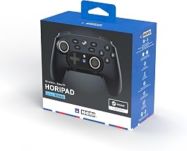 HORI Wireless HORIPAD for Steam (Midnight Black) - Pro Controller Designed for Steam