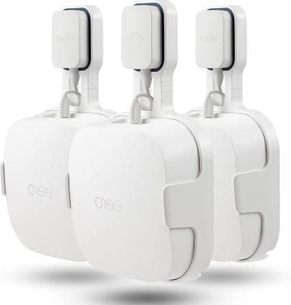 Wall Mount Holder for Eero Pro 6E Home WiFi System, Eero Pro 6E Wall Mounting Bracket, Plastic, Stable and Protective Holder, Compatible with Wi-Fi 6 Systems (White, 1 Piece)