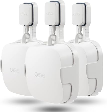 Wall Mount Holder for Eero Pro 6E Home WiFi System, Eero Pro 6E Wall Mounting Bracket, Plastic, Stable and Protective Holder, Compatible with Wi-Fi 6 Systems (White, 1 Piece)