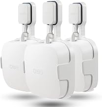 Wall Mount Holder for Eero Pro 6E Home WiFi System, Eero Pro 6E Wall Mounting Bracket, Plastic, Stability, Protective Holder for Wi-Fi 6 Systems (White, 3 Pieces) - Image 1