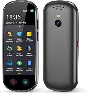 Language Translator Device No WiFi Needed, AI Translator with ChatGPT, Two Way Real Time Voice Translator Device with 150+ Languages, Recording/Offline/Photo Translation for Travel Business Learning
