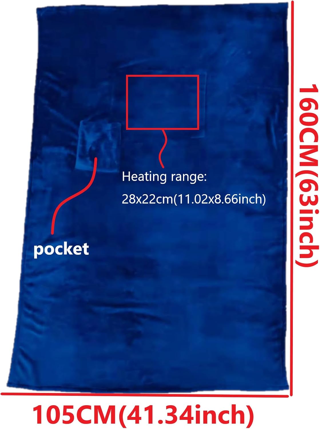 USB Heated Lap Blanket – Portable Fleece Throw for Travel, Camping & Office