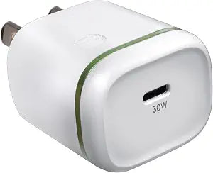 AT&T 30W USB C Wall Charger PD Fast Charging Foldable Travel Adapter White