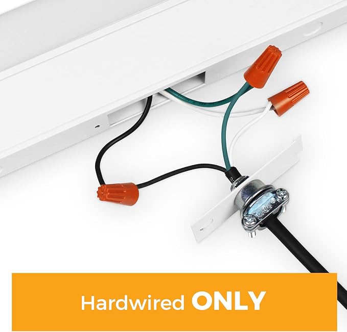 Hizashi LED Under Cabinet Lights Hardwired Only, 12W 850lm Direct Wire Under Cabinet Lighting, Dimmable, CRI＞90, ETL & Energy Star Certificated, 24inch, Warm White 3000K, Pack of 2