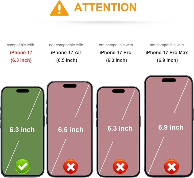 KIHUWEY Compatible with iPhone 17 Case Wallet with Credit Card Holder, Flip Premium Leather Magnetic Clasp Kickstand Heavy Duty Protective Cover for iPhone 17 6.3 Inch (Rose Gold)