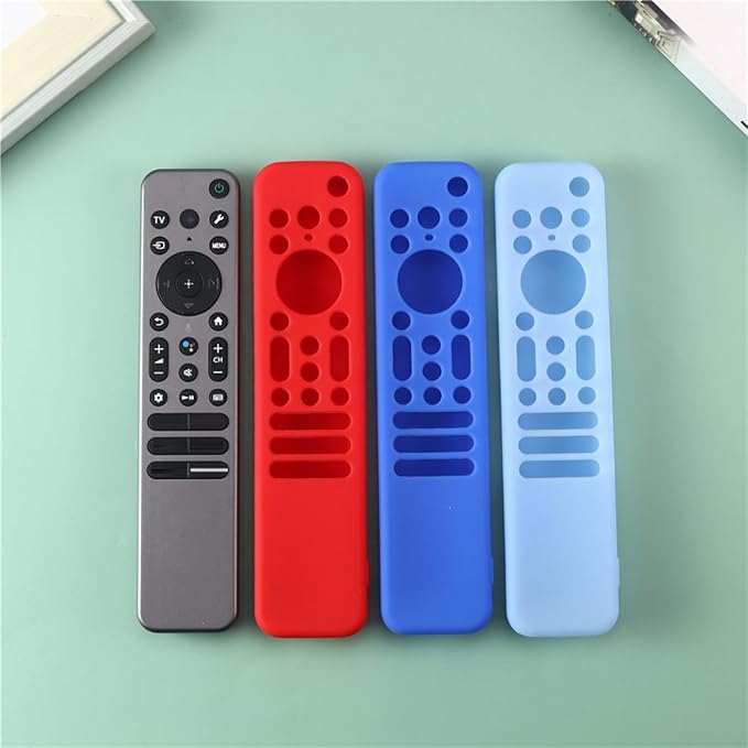 [2 Pack] Silicone Case Cover for Sony RMF-TX910U/RMF-TX810U/RMF-TX810P/RMF-TX811U/ Remote Silicone Cover Protective Sleeve, Backlit Sony TV Remote Control with Lanyard