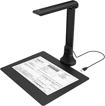 VIISAN DB8401 16MP Document Camera for Schools & Offices – Certified Windows/macOS Compatible, Portable USB Scanner with OCR, TTS & Barcode Recognition, Foldable Arm for Space-Saving Design