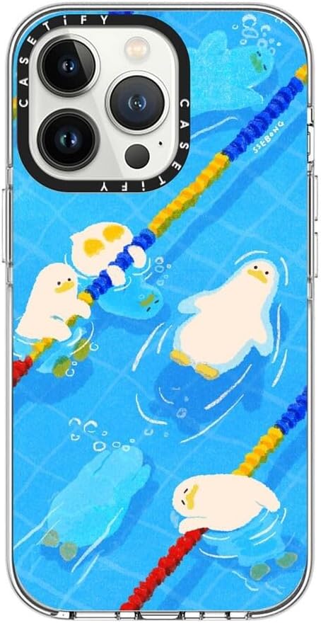 CASETiFY Clear iPhone 13 Pro Case [Not Yellowing / 6.6 ft. 3X Military Grade Drop Protection/Compatible with Magsafe] - Pool time - Clear