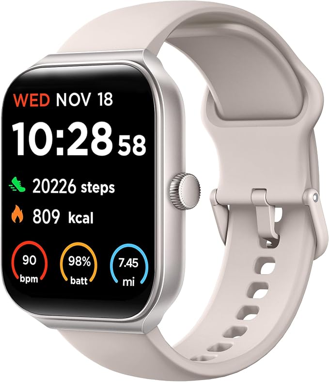 1.95" Smart Watch for Women with ALEXA, Fitness Watch for Android iOS Phone