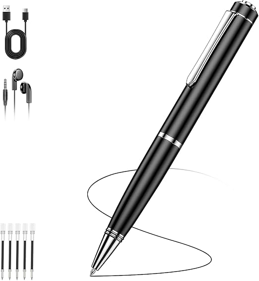 64GB Digital Voice Recorder, Voice Activated Recorder with 25H Battery Life, Playback & Voice Activation Recording Device, AI Noise Reduction Audio Recorder for Class/Meetings/Interviews