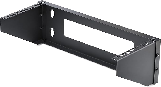 StarTech.com 4U Vertical Wall-Mount Bracket for 19inch Rack Mountable Equipment, 121lb/55kg Capacity, for Patch Panels/Servers