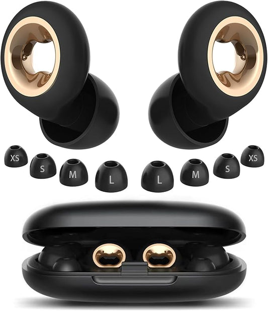 Sleeping Ear Plugs: 45DB Noise Cancelling Ultra-Comfy Reusable Ear Plug- Silicone Hearing Protection for Concerts & Travel & Snoring-Silicone Hearing Protection Earbuds with 8 Eartips