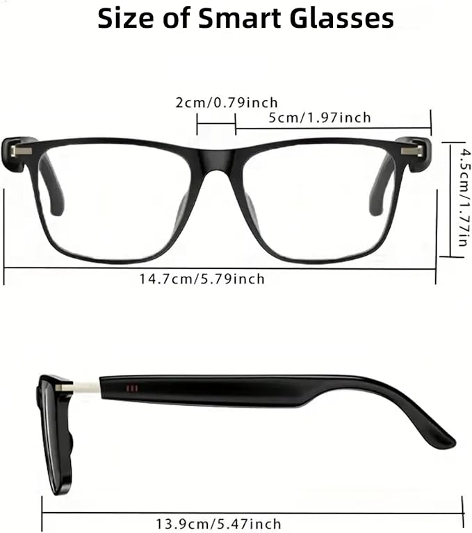 AI Smart Glasses, Support 160+ Languages, Real-Time Translation via APP, Wearable Tech Bluetooth Glasses with Speakers, Color-Change Lenses, AI Translation Glasses for Travel Meeting Trade