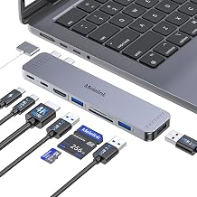 USB C Hub Adapter for MacBook Pro/Air M5 M4 M3 M2 M1 2026-2018 13" 15" 16", Mac Multiport Adapter, 8 in 2 MacBook Accessories Dongle with HDMI 4K@60hz, Thunderbolt, USB C&A Data Ports, SD Card Reader - Image 1