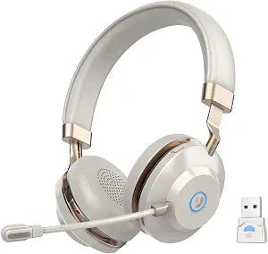 Wireless Headset with Mic for Work, ENC Noise Cancelling Bluetooth Headset