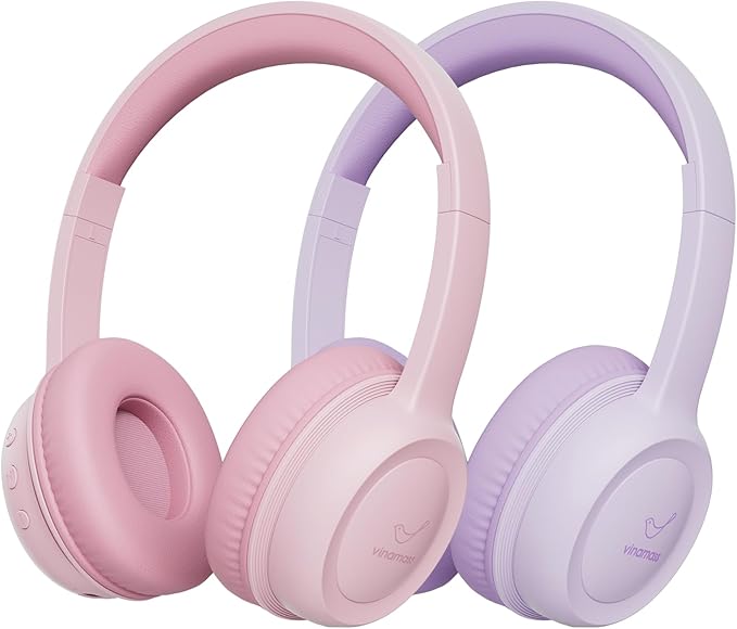 Kids Bluetooth Headphones,Kids Headphones Wireless with 85dB Volume Limiter, 30H Playtime, Adjustable Headband,Over-Ear Headphone for Kid School Online Class Travel
