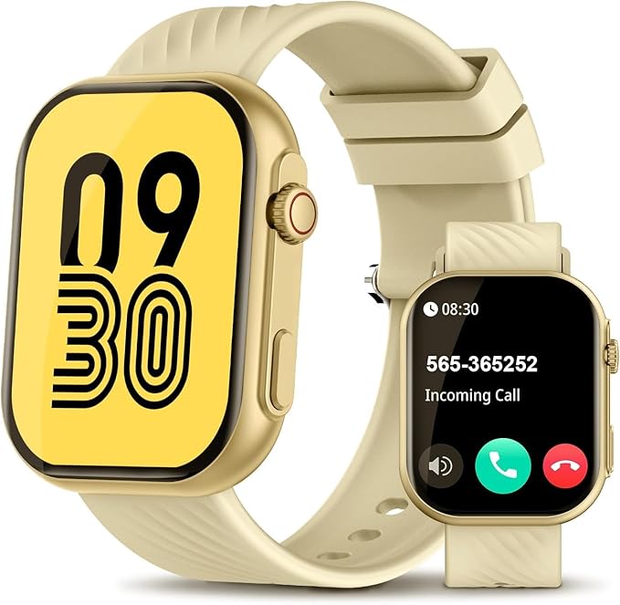 Smart Watch for Men Women (Answer/Make Call), 2.0"Smartwatch Fitness Tracker with 100+ Sport Modes, Heart Rate/Sleep Monitor, Pedometer, SpO2, IP67 Waterproof, Activity Tracker for Android iOS Phones